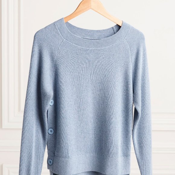 Side Button Sweater - Picture 3 of 5